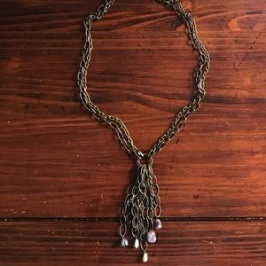 Double chain necklace
